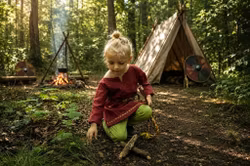 Barne vikingskjorte i lin fra 799 kr