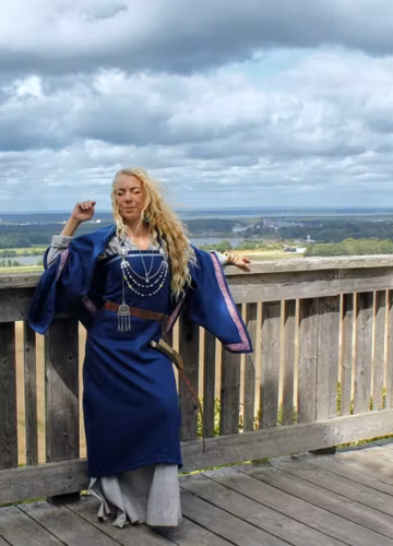 Blå Vikinga Överklänning / Smökkr — Tidsresa