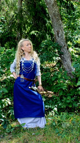 Blå Vikinga Överklänning / Smökkr — Tidsresa