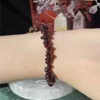 Armband - Röd Granat - Chips