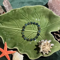 Armband - Mossagat - Rund - Guld pärlor (7-8mm)