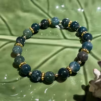 Armband - Mossagat - Rund - Guld pärlor (7-8mm)