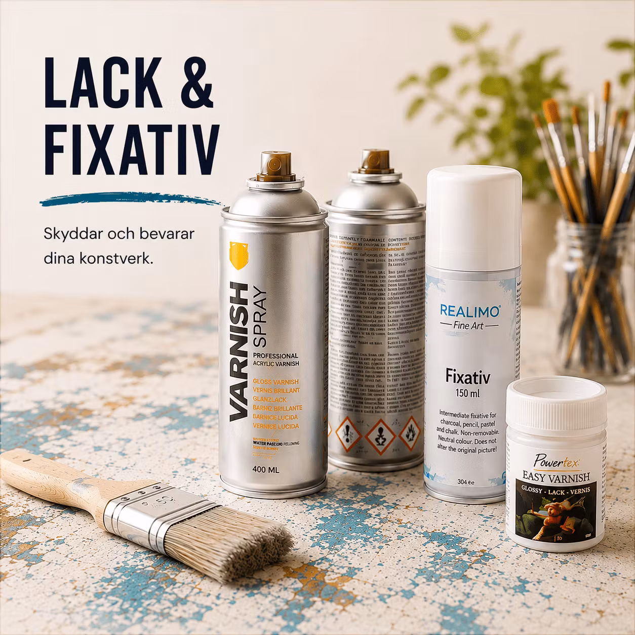 Hobbykojan > Lack och fixativ