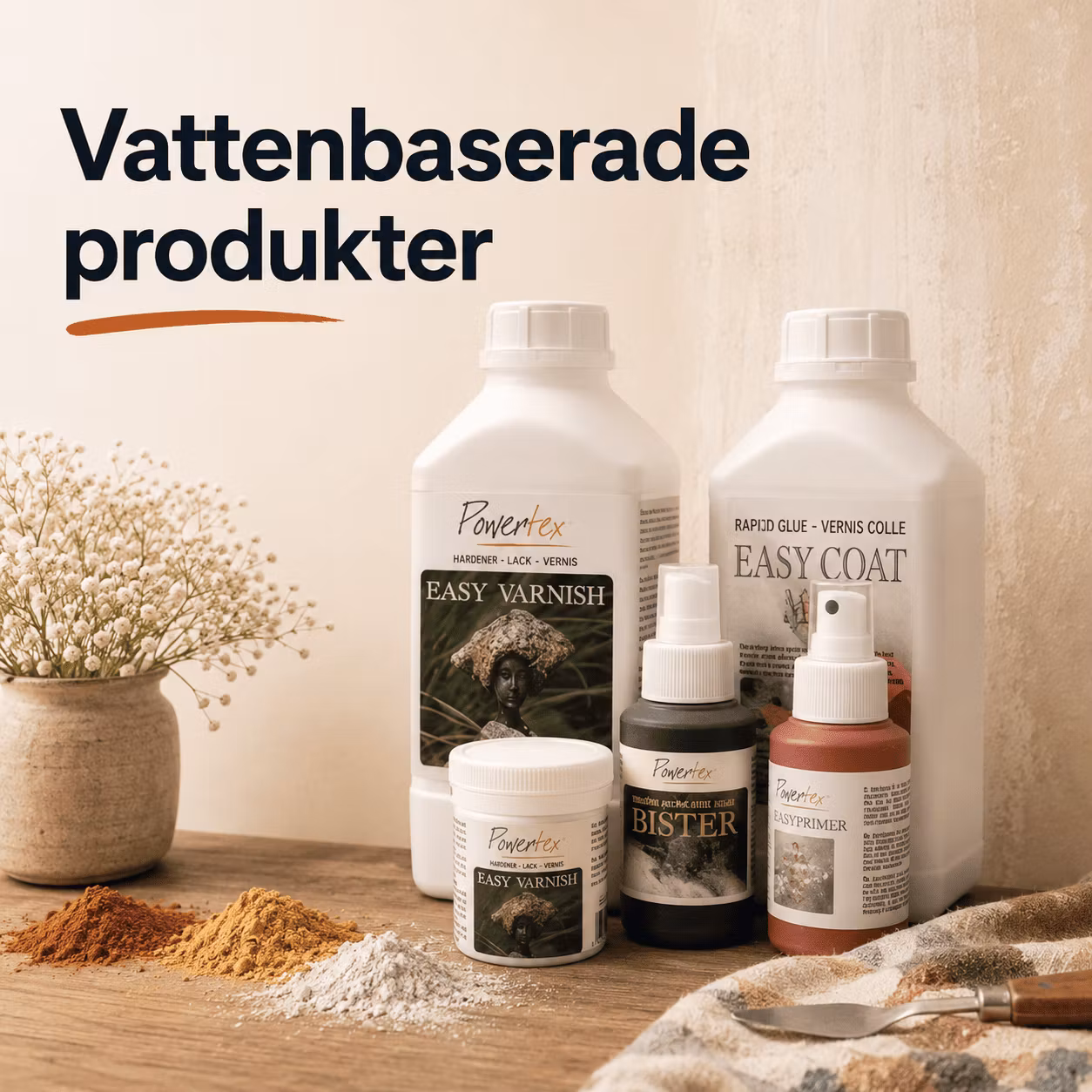 Hobbykojan > Powertex vattenbaserade produkter