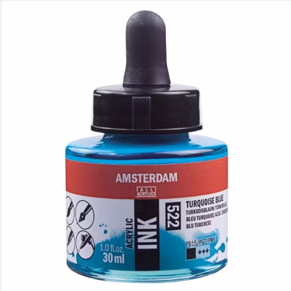 Ink 522 Turquoise Blue Amsterdam