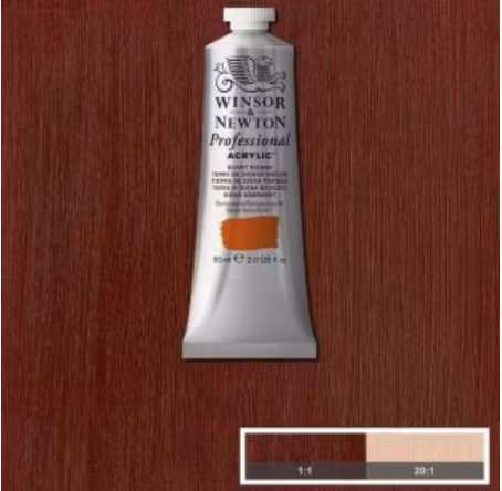 Burnt Sienna Winsor&Newton prof. 074