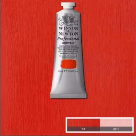Red medium Winsor &Newton prof. 099