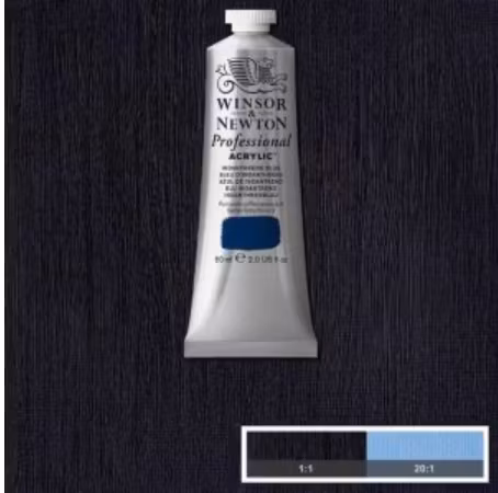 Winsor & Newton prof. 60ml - Indanthrene Blue 321