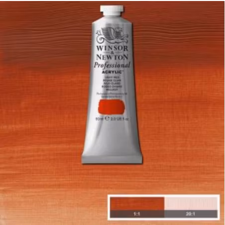 Winsor & Newton prof. 60ml - Light Red 362