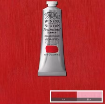 Winsor & Newton prof. 60ml - Naphtol Red Medium 423