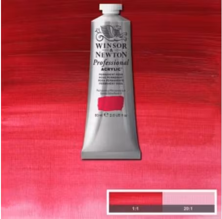 Winsor & Newton prof. 60ml - Permanent Rose 502