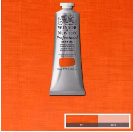 Winsor & Newton prof. 60ml - Pyrrole Orange 519