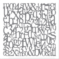 Alphabet Spaghetti, 20,3x20,3 cm