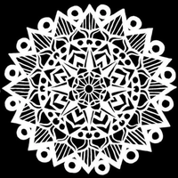 Mandala, 30 cm i diameter