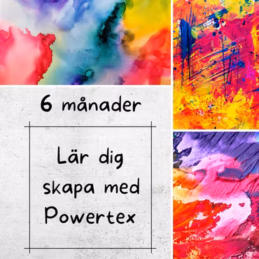 Lär dig skapa med Powertex, abonnemang 499kr/mån i 6 månader