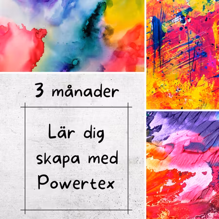 Lär dig skapa med Powertex, abonnemang 749kr/mån i 3 månader