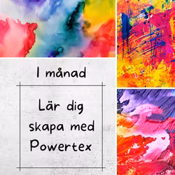 Lär dig skapa med Powertex, 1 mån abonnemang