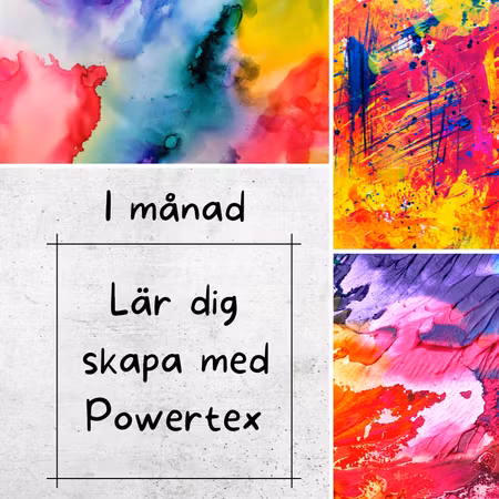 Lär dig skapa med Powertex, 1 mån abonnemang