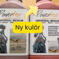 Powertex universalmedium Terracotta 1kg, ny nyans