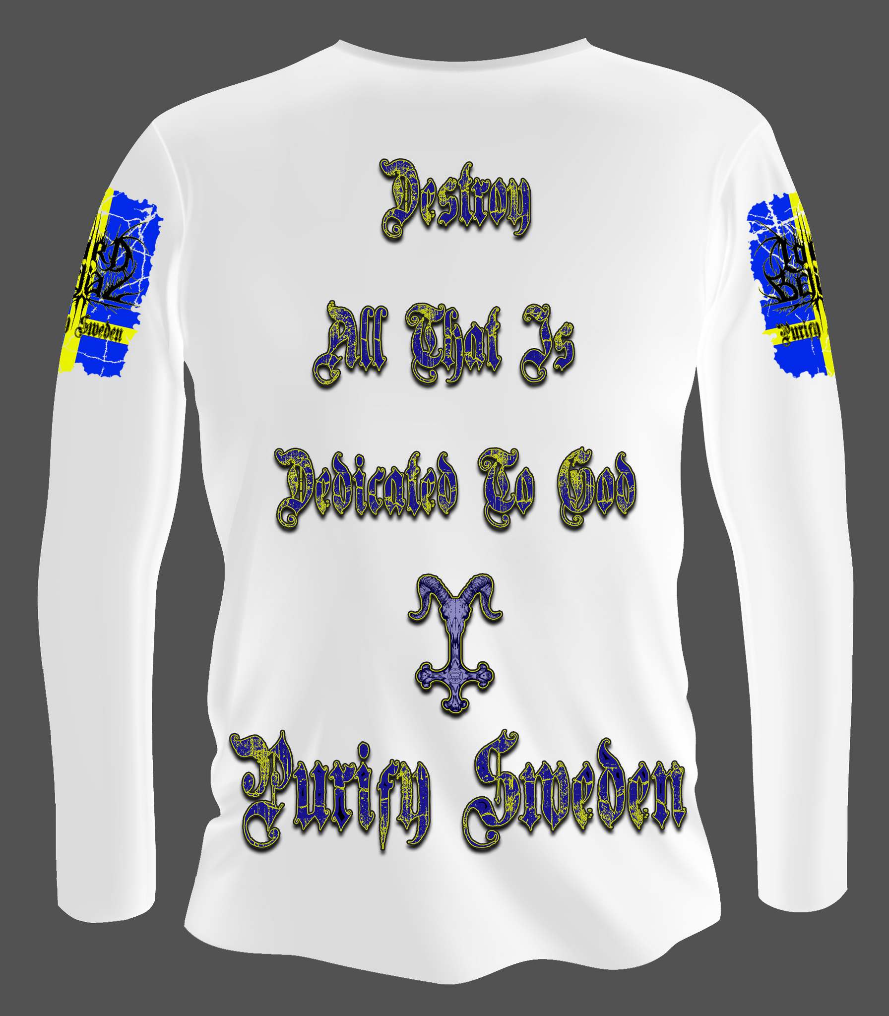 LORD BELIAL - Purify Sweden - White LONGSLEEVE