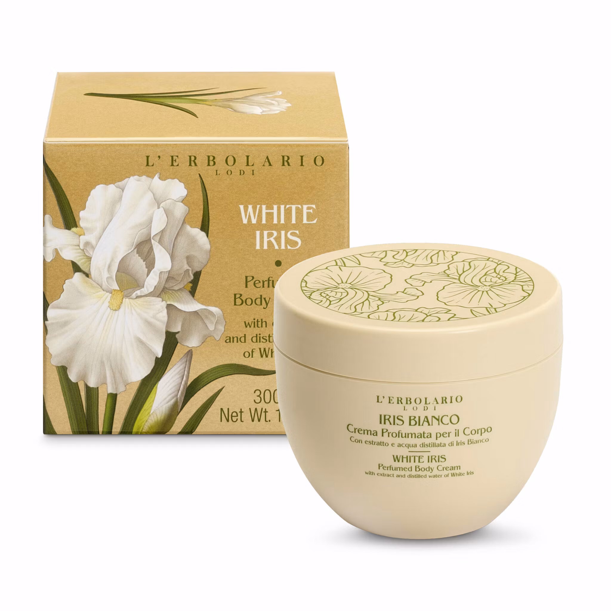 Kroppskräm Vit Iris, 300 ml
