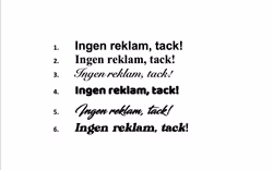 Dekal - Ingen reklam, tack!