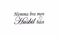 Dekal - Hemma bra Husbil bäst