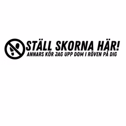 Dekal - Ställ skorna här!