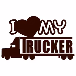 Dekal - I love my trucker