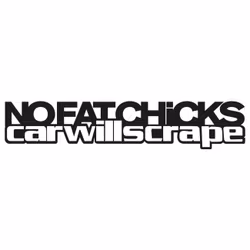 Dekal - No fat chicks car..