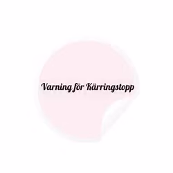 Dekal - Varning för Kärringstopp