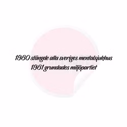 Dekal - 1980 stängdes alla sveriges mental..