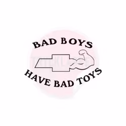 Dekal - Bad boys have bad toys