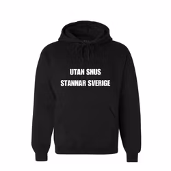Hoodie - Utan snus stannar sverige