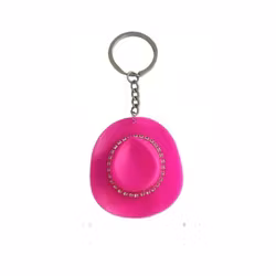 Nyckelring - Rosa Cowboy hatt