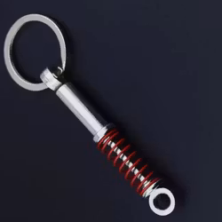 Nyckelring - Röd Coils