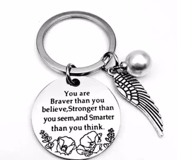 Nyckelring - You are braver than you think..