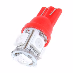 T10 lampa - Röd