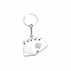 Nyckelring - Kort svart