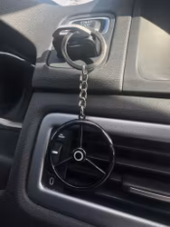 Nyckelring - Bakelitratt svart