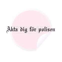 Dekal - Akta dig för polisen