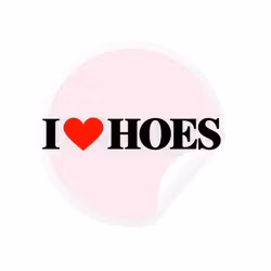 Dekal - I love hoes