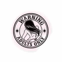 Dekal - Warning adults only