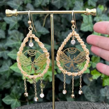 Örhänge Bohem Soul Fjäril/macramé