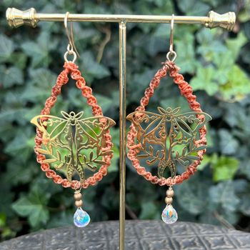 Örhänge Bohem Soul Fjäril/macramé