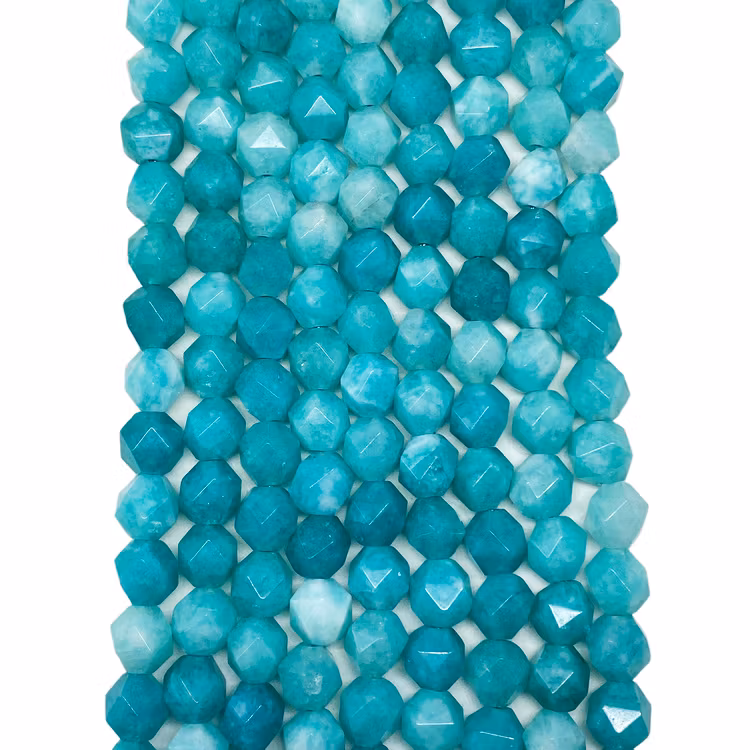 Jade 8x7 mm tender turquoise