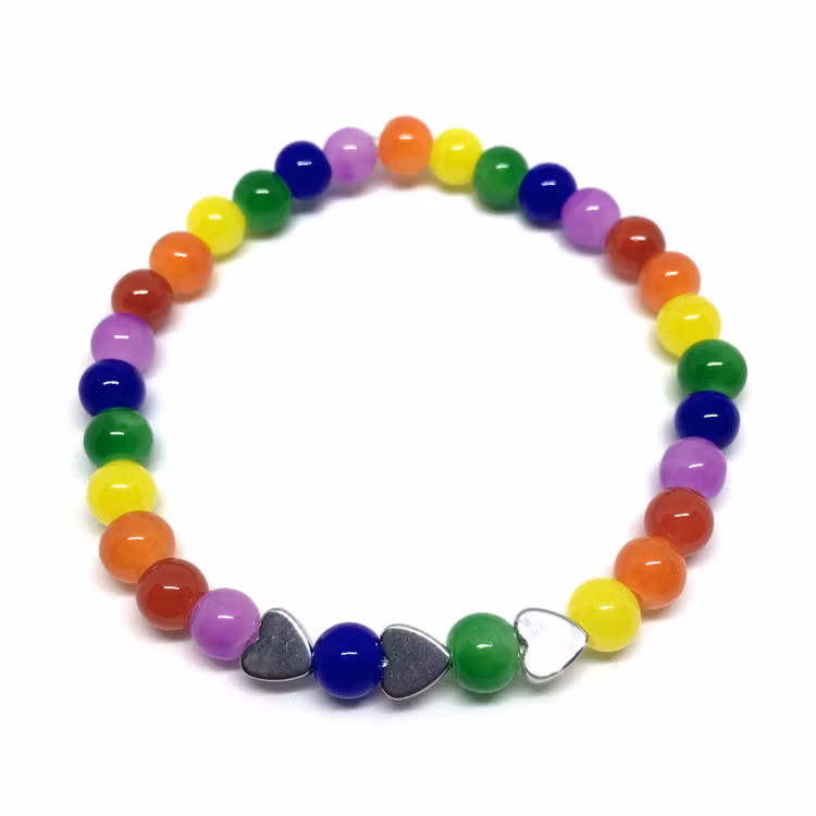 Glaspärlor 6 mm röda