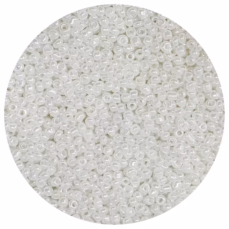 Seed beads 8/0 white waves