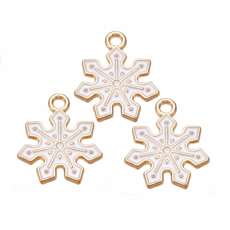 Snöflingor guld/vita