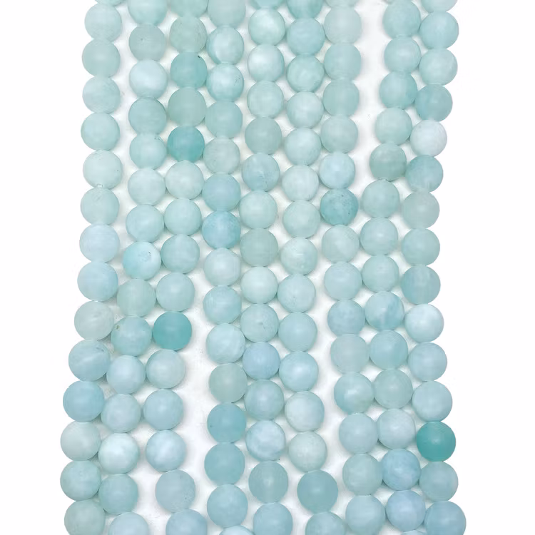 Jade frostade 8 mm ocean